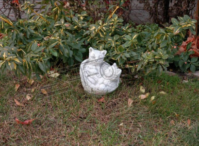 Garden Decoration Cat Patio Stone Figures Figure Decorative Statue